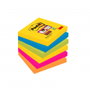 Post-it Pack de 6 Blocs de Notas Adhesivas Super Sticky 76x76 mm Colores Surtidos