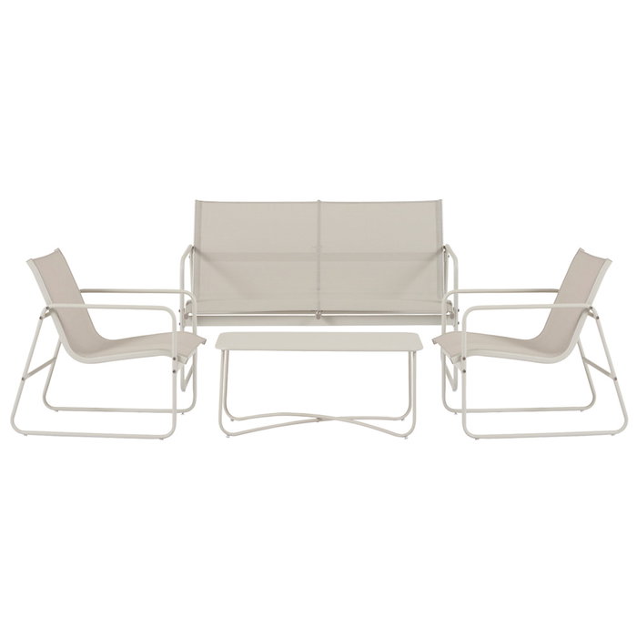 Outfit Muebles de jardín 4 piezas gris