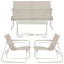 Outfit Muebles de jardín 4 piezas gris