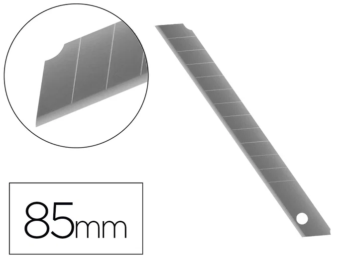 Q-connect Repuesto Cúter Estrecho para Modelos KF10631/KF00234/KF10940/KF10938/KF10934 Cuchilla 9 mm Blíster 10 Unidades Q-connect Repuesto Cúter Estrecho para Modelos KF10631/KF00234/KF10940/KF10938/KF10934 Cuchilla 9 mm Blíster 10 Unidades