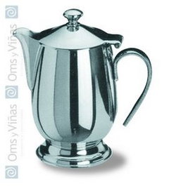 Bombata Cafetera con Pie, Capacidad 1.1 Litros (1100 gr), Orfebrería