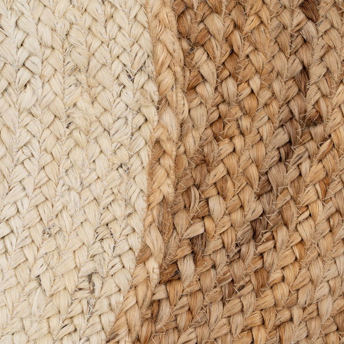 Alfombra Natural-Blanco Yute Decoración 100 X 100 cm