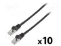 LANBERG Patch Cord Cat 6 F/UTP 1,5m Negro