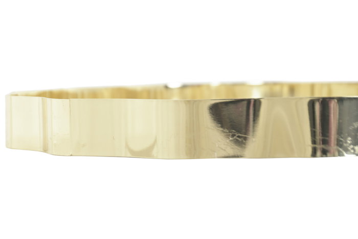 DKD Home Decor Bandeja de Metal Espejo Dorado 35x35x3 cm
