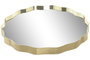 DKD Home Decor Bandeja de Metal Espejo Dorado 35x35x3 cm