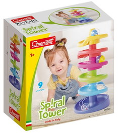 QUERCETTI First Toy Torre Espiral Carrera de Bolas 10 Piezas