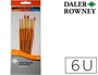 Daler rowney Pinceles Simply Art Sintéticos Mango Corto Dorado (5 Unidades)