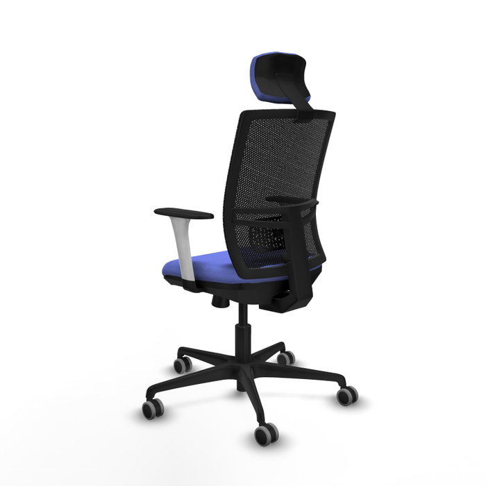 PIQUERAS Y CRESPO Silla de oficina Yunquera con mecanismo Sincro/Traslack, Azul claro y Negro PIQUERAS Y CRESPO Silla de oficina Yunquera con mecanismo Sincro/Traslack, Azul claro y Negro