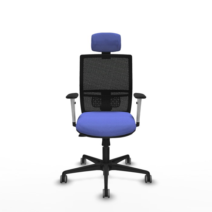 PIQUERAS Y CRESPO Silla de oficina Yunquera con mecanismo Sincro/Traslack, Azul claro y Negro PIQUERAS Y CRESPO Silla de oficina Yunquera con mecanismo Sincro/Traslack, Azul claro y Negro