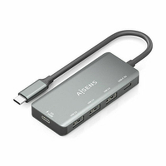 Aisens Hub USB-C A109-0945 Gris Aisens Hub USB-C A109-0945 Gris