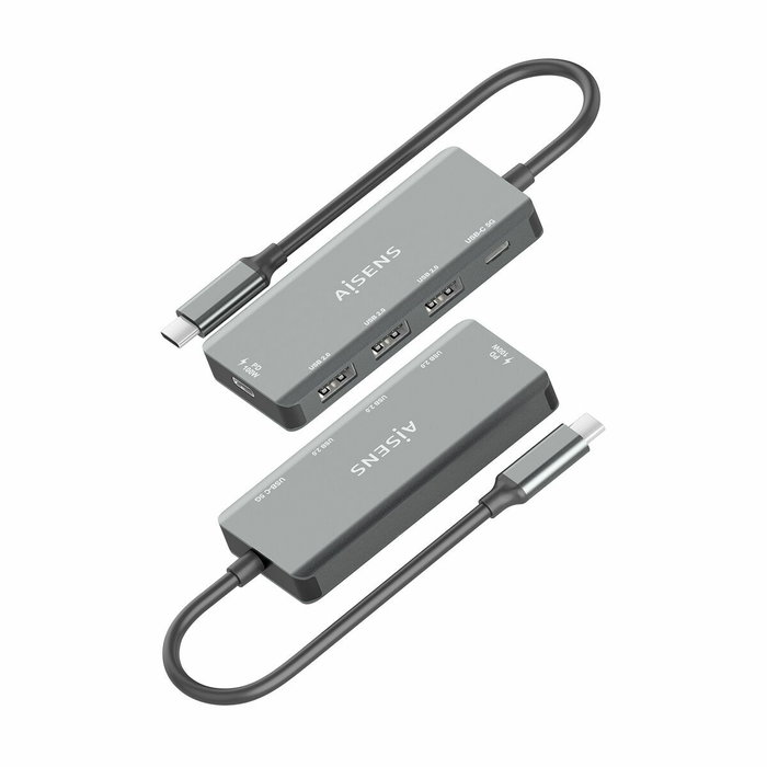 Aisens Hub USB-C A109-0945 Gris Aisens Hub USB-C A109-0945 Gris