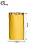 Hanah Home Edda Cesta de Lavandería Amarilla 40x70x40 cm Impermeable con Marco de Metal y Gancho de Cuero Sintético