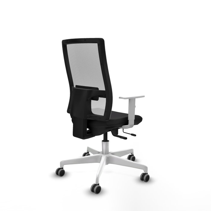 PIQUERAS Y CRESPO Silla de oficina Horna Sincro/Traslack Negro y Blanco