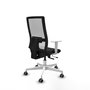 PIQUERAS Y CRESPO Silla de oficina Horna Sincro/Traslack Negro y Blanco