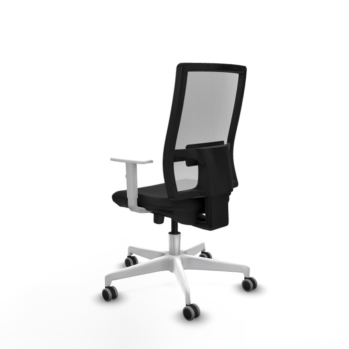 PIQUERAS Y CRESPO Silla de oficina Horna Sincro/Traslack Negro y Blanco