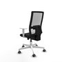 PIQUERAS Y CRESPO Silla de oficina Horna Sincro/Traslack Negro y Blanco