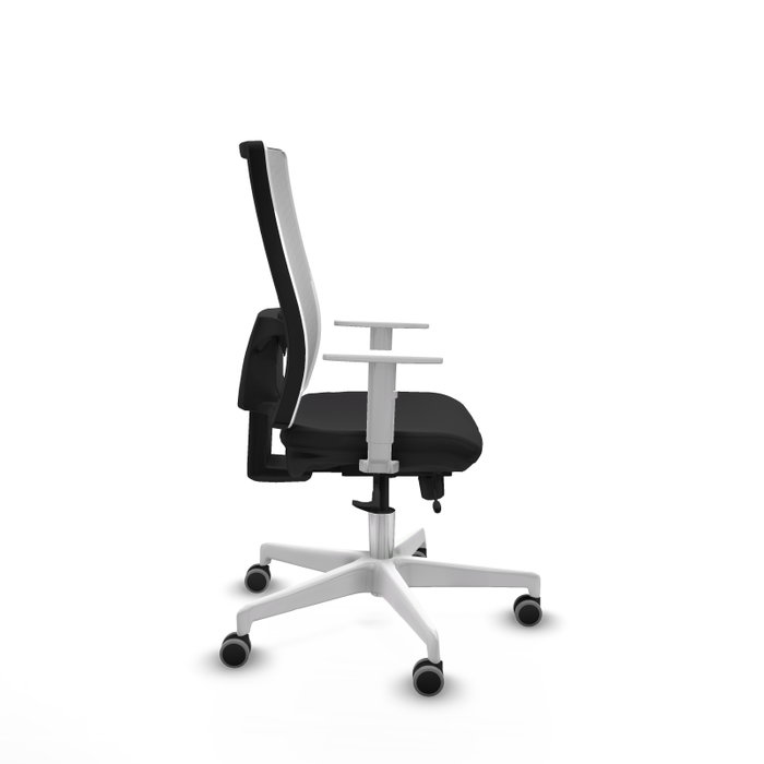 PIQUERAS Y CRESPO Silla de oficina Horna Sincro/Traslack Negro y Blanco