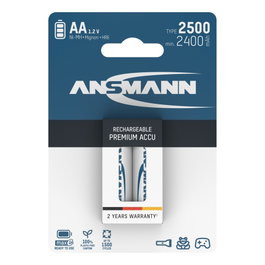 Ansmann maxE NiMH pila 2500 Mignon AA 2400 mAh (2 unidades)
