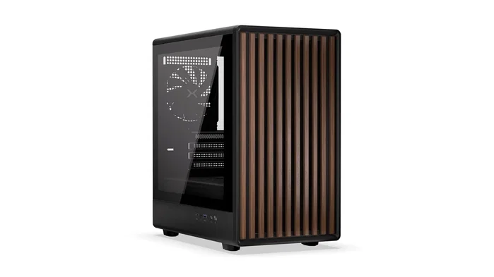 Krux Helio Caja microATX con Panel Frontal de Madera para PC Elegante
