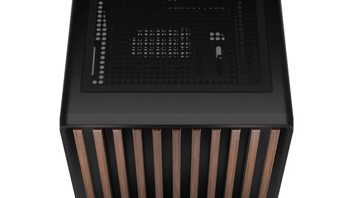 Krux Helio Caja microATX con Panel Frontal de Madera para PC Elegante
