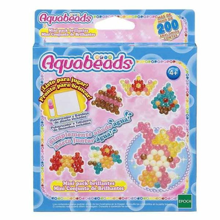Epoch Minipacks Aquabeads con más de 200 abalorios, pulverizador y plantillas - Modelos surtidos
