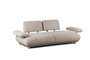 DKD Home Decor Sofá Cama Crudo con Respaldo y Brazos Abatibles