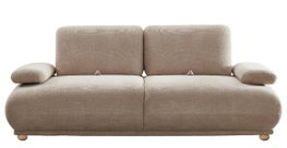 DKD Home Decor Sofá Cama Crudo con Respaldo y Brazos Abatibles