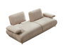 DKD Home Decor Sofá Cama Crudo con Respaldo y Brazos Abatibles