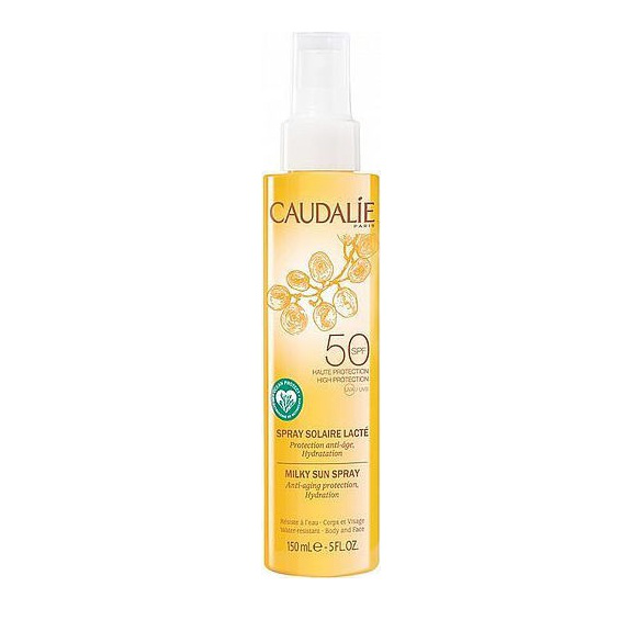 Caudalie Milky Sun Spray Spf 50 – Spray Solar Protector Facial y Corporal, 150 mL