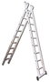 Escalera de 2 tramos 2x 10 peldaños con travesaño 2x3,0 m EN131