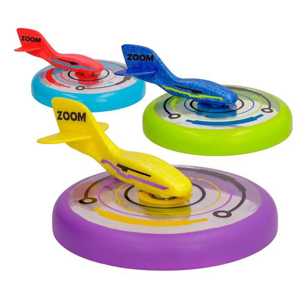 Imc Toys Disco Volador Jet Disc, Juguete Combinación Divertida de Disco y Avión, 15 cm Diámetro, Modelos Surtidos para Niños a Partir de 6 Años
