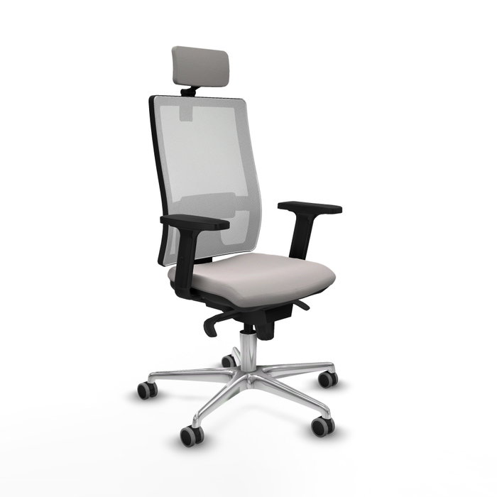 PIQUERAS Y CRESPO Silla de oficina Horna Blanca con Mecanismo Sincro PIQUERAS Y CRESPO Silla de oficina Horna Blanca con Mecanismo Sincro