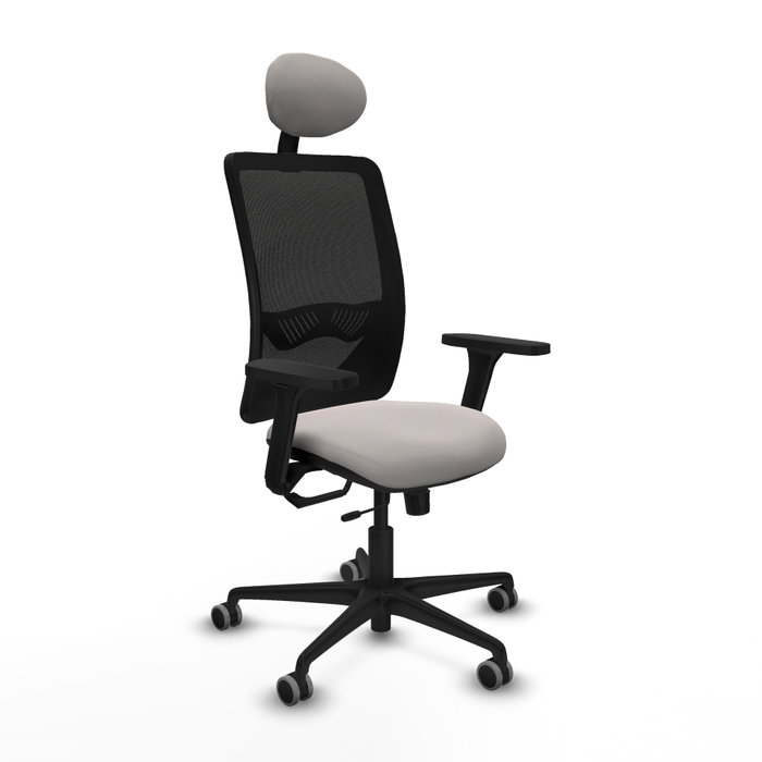 PIQUERAS Y CRESPO Silla de oficina Zulema con mecanismo Sincro/Traslack Blanco/Negro PIQUERAS Y CRESPO Silla de oficina Zulema con mecanismo Sincro/Traslack Blanco/Negro