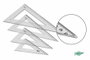 Faibo Cartabón Escolar Graduado 25cm Transparente (Set de 20)