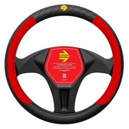 Momo Funda de Volante V.I.P. Black-Red 38-39cm