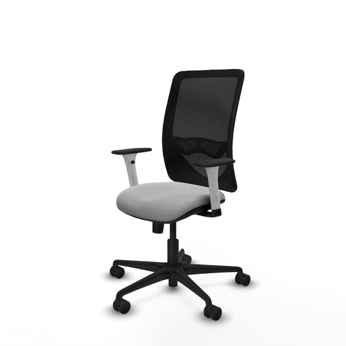 PIQUERAS Y CRESPO Silla de oficina Zulema Gris claro y Negro PIQUERAS Y CRESPO Silla de oficina Zulema Gris claro y Negro