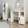 Hanah Home Escritorio y Estantería de Estudio - Blanco