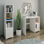 Hanah Home Escritorio y Estantería de Estudio - Blanco