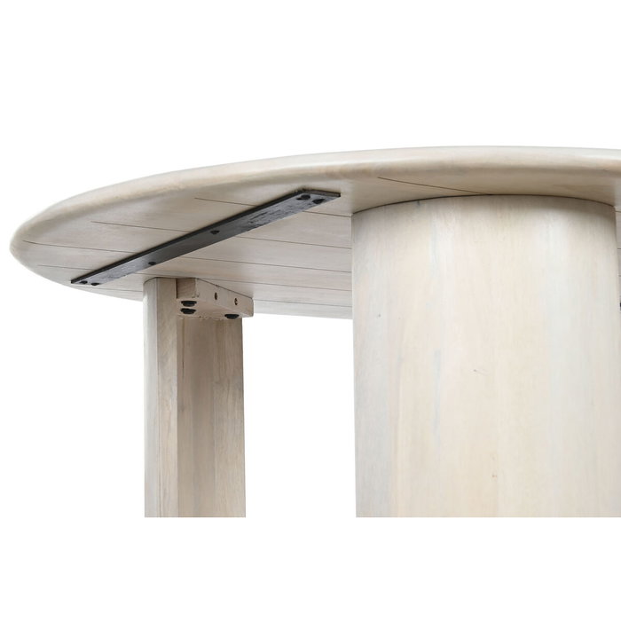 DKD Home Decor Mesa de Comedor Mango 200x100x76 Blanco