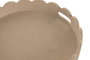 DKD Home Decor Bandeja de Lino y MDF Tapizada Beige YAXI 26