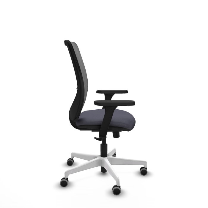 PIQUERAS Y CRESPO Silla de oficina Zulema con mecanismo Sincro, brazos 3D y malla gris PIQUERAS Y CRESPO Silla de oficina Zulema con mecanismo Sincro, brazos 3D y malla gris