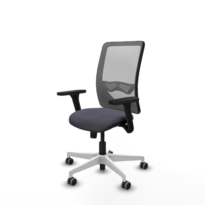 PIQUERAS Y CRESPO Silla de oficina Zulema con mecanismo Sincro, brazos 3D y malla gris PIQUERAS Y CRESPO Silla de oficina Zulema con mecanismo Sincro, brazos 3D y malla gris