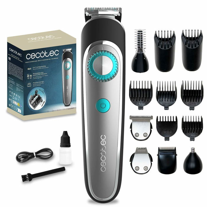 Cecotec Cortapelos Multigrooming PrecisionCare 6 en 1 IPX7 con 5 peines ajustables