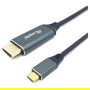 EQUIP Adaptador USB-C a HDMI 4K 60Hz 3m Negro Gris