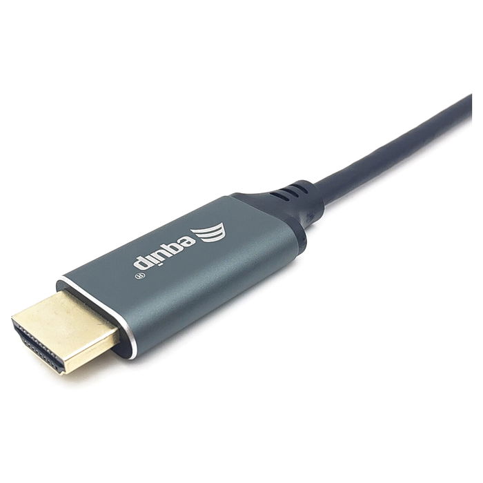 EQUIP Adaptador USB-C a HDMI 4K 60Hz 3m Negro Gris
