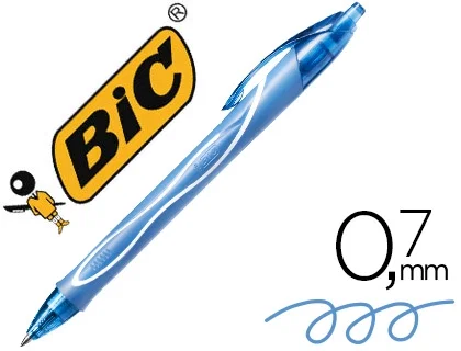 BIC Gelocity Quick Dry Retráctil Turquesa (Set de 12)