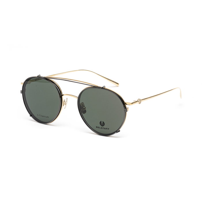 Belstaff JAGGED-CLIP-ON-DORADO con cristales verdes Belstaff JAGGED-CLIP-ON-DORADO con cristales verdes
