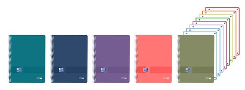 Oxford Europeanbook 8 Live&Go Set de 5 Cuadernos Espiral A4+ Cuadriculados 5 mm