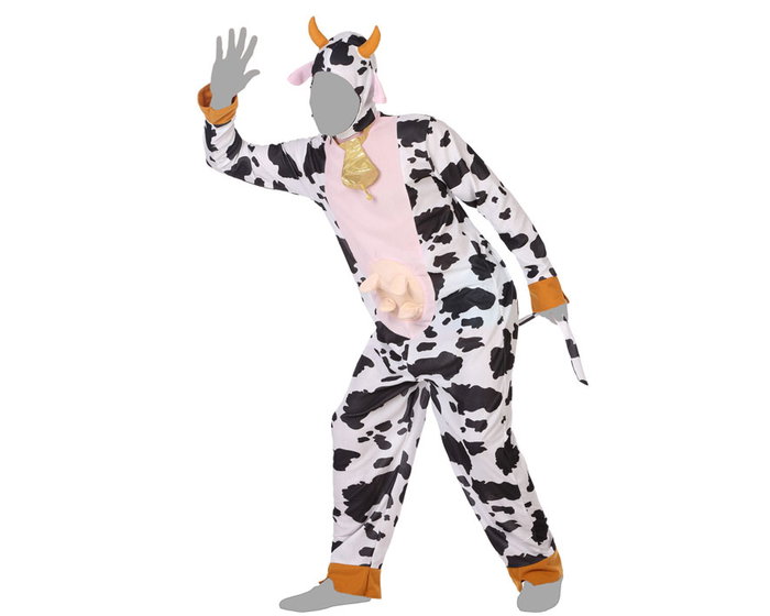 Disfraz Vaca Hombre Adulto Multicolor M-L