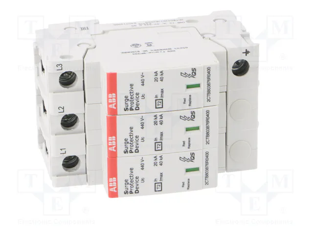 ABB Limitador de sobretensiones Tipo 2 3 polos 40kA